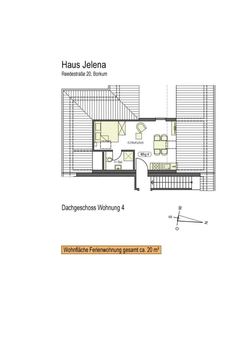 Haus Jelena Appartement 4 Borkum Eksteriør billede